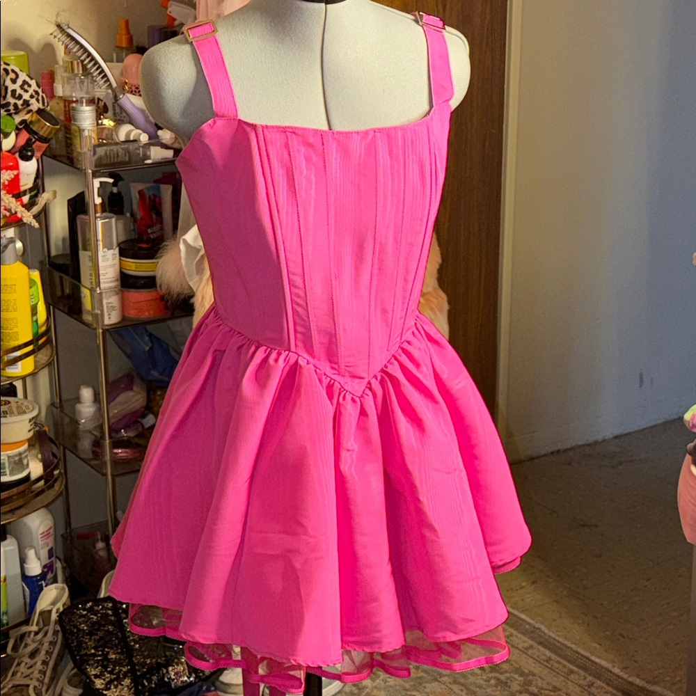 Sugar Thrillz Hot Pink Mini Dress